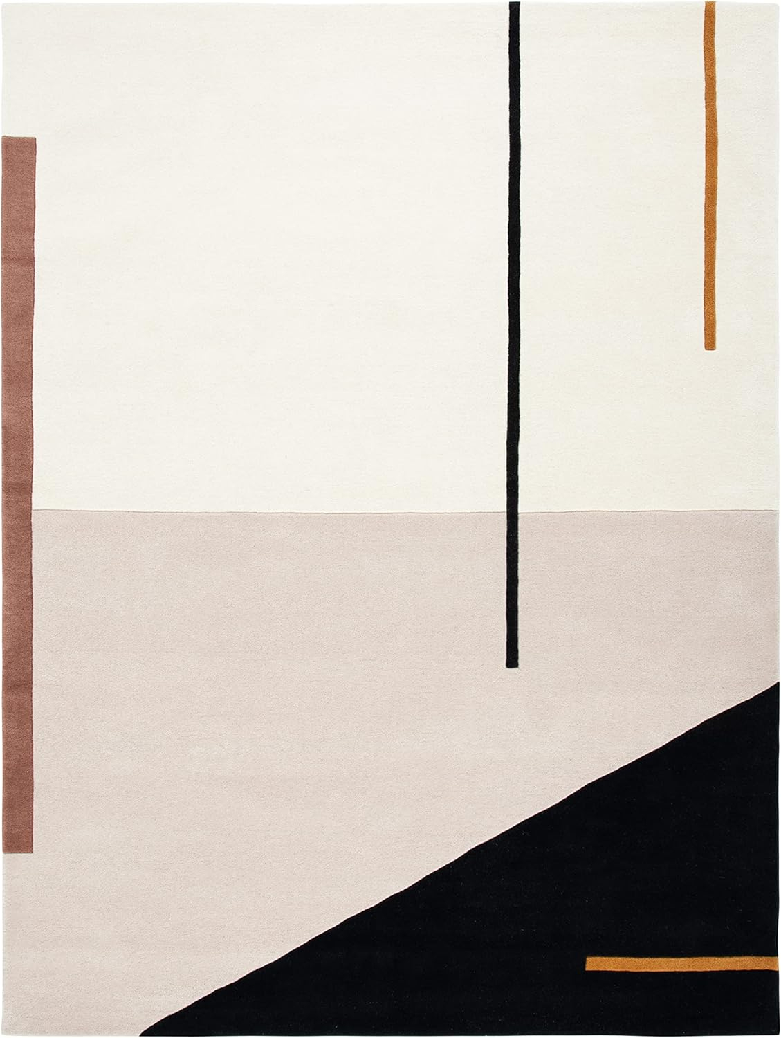 SAFAVIEH Fifth Avenue Dawa Abstract Area Rug, Ivory/Black, 11' x 15'