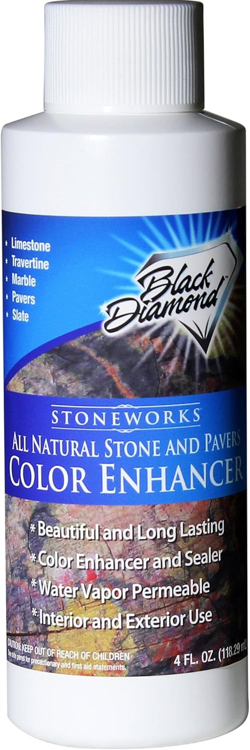 Color Enhancer Sealer for All-Natural Stone and Pavers. Marble, Travertine, Limestone, Granite, Slate, Concrete, Grout, Brick, Block. (Trial)
