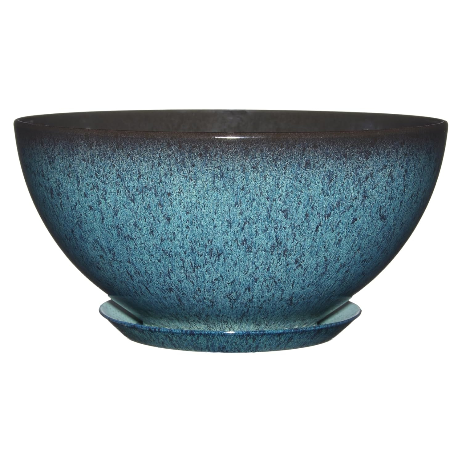 Classic Home and Garden 9010D-375R 10" Rosie Bowl Planter, Indigo Speckle