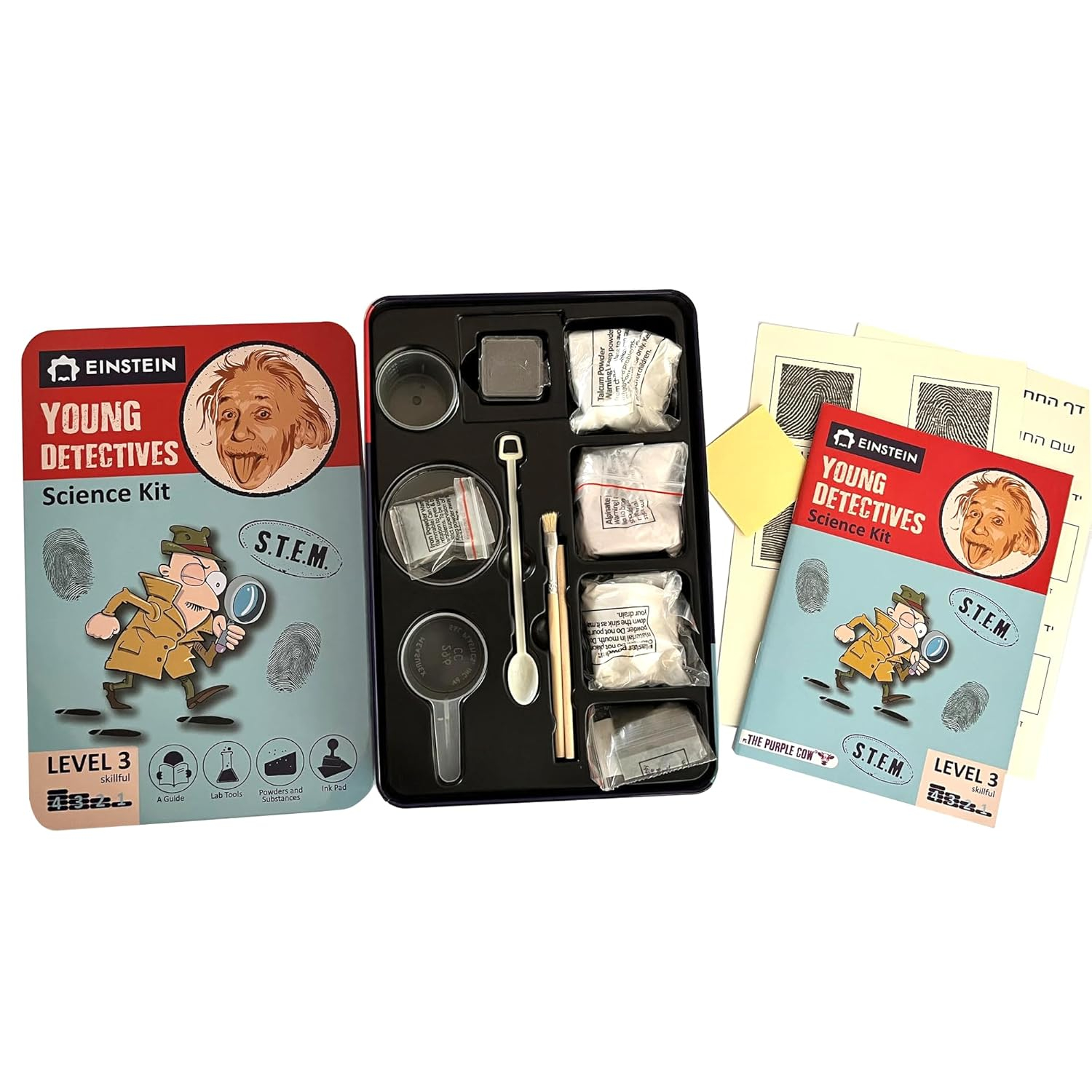 Einstein’s Young Detectives LAB Science Kit for Kids. STEM for Boys & Girls Aged 8 and Above. Exciting CSI Experiments Inside. Detailed Picture Guide Included.