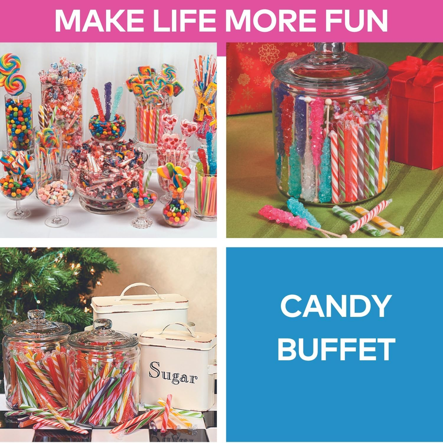 Old-Fashioned Hard Candy Sticks, 80 Pieces, Bulk Vintage Nostalgic Candy