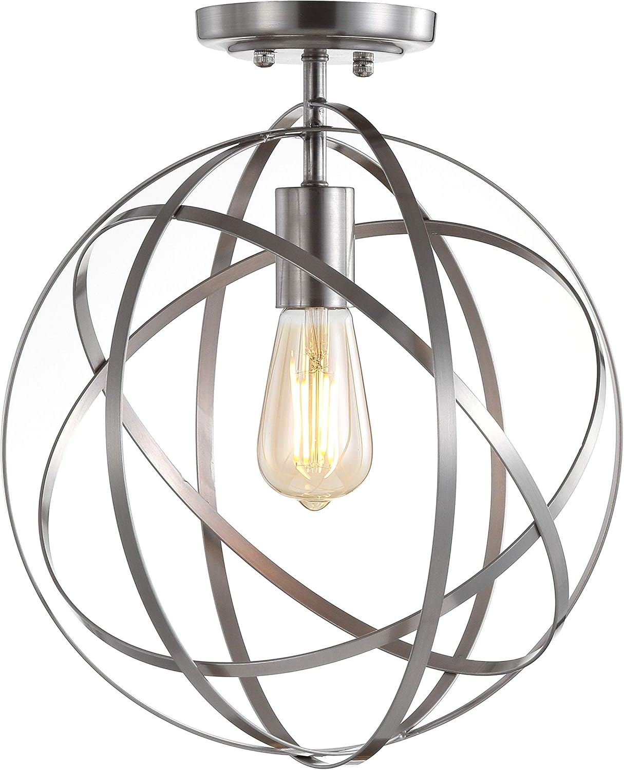 Alma 13" Metal LED Flush Mount, Nickel