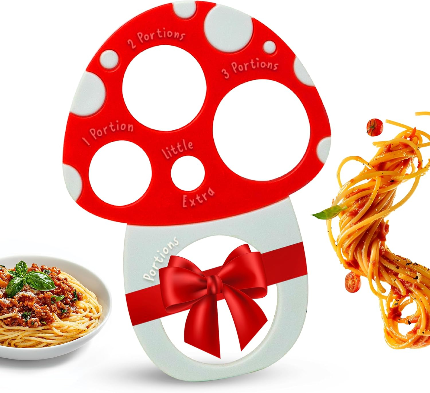 Pasta Measuring Tool - Spaghetti Measuring Tool - Portion Control - Serving Size Measurer - Quirky Mushroom Design - Fun And Unusual Kitchen Gadgets & Accessories - Home Cooking Essentials C38