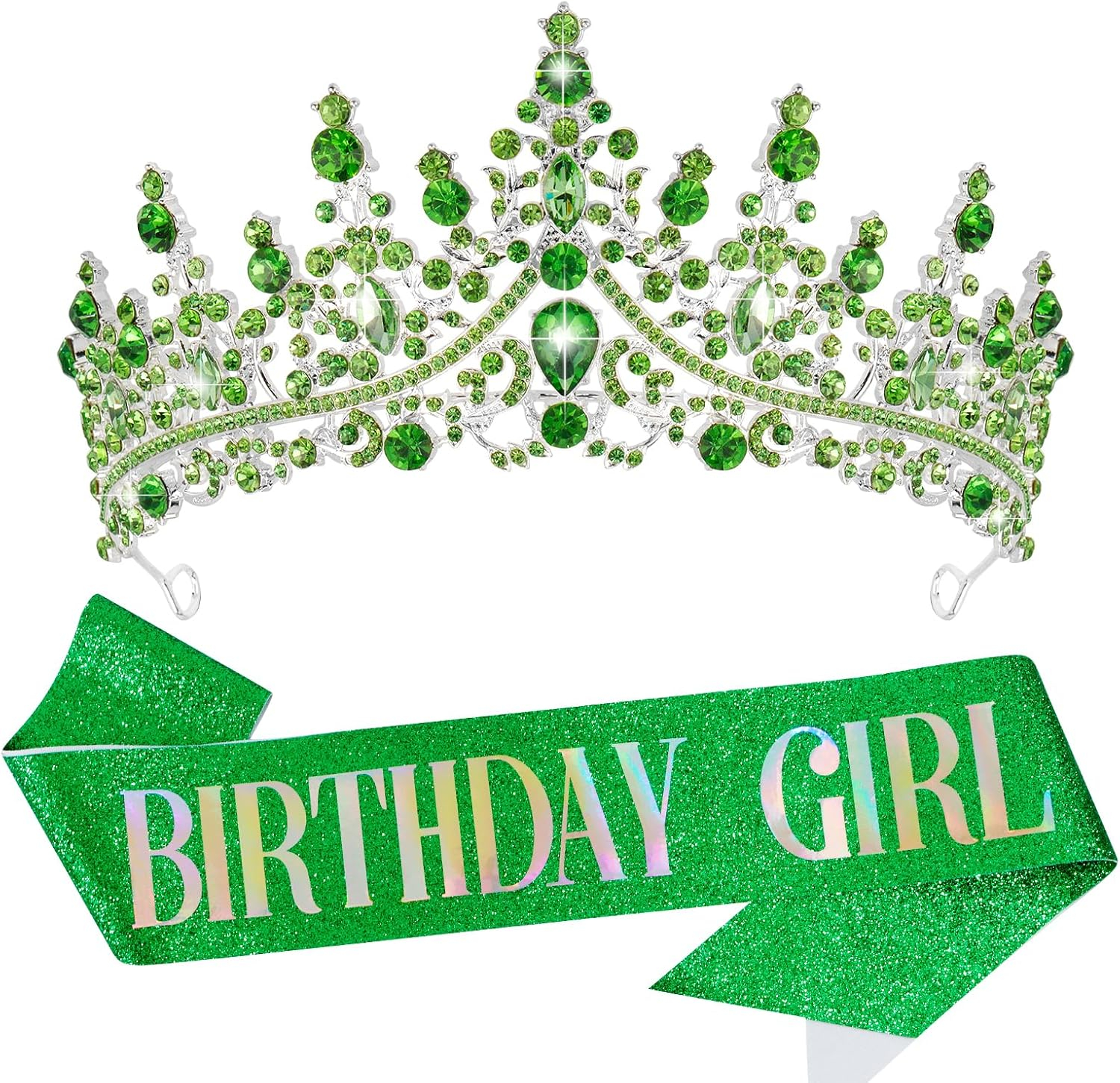Hilingoto Clearance! Birthday Girl Crown with Birthday Sash Birthday Girl Headband Birthday Crowns for Women for Women Happy Birthday Decorations Birthday Party Supplies Girl Party Balloon