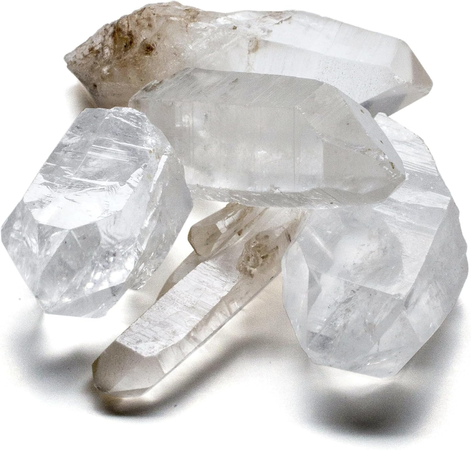 Natural Tangerine Quartz Points Set for Energy and Clarity
