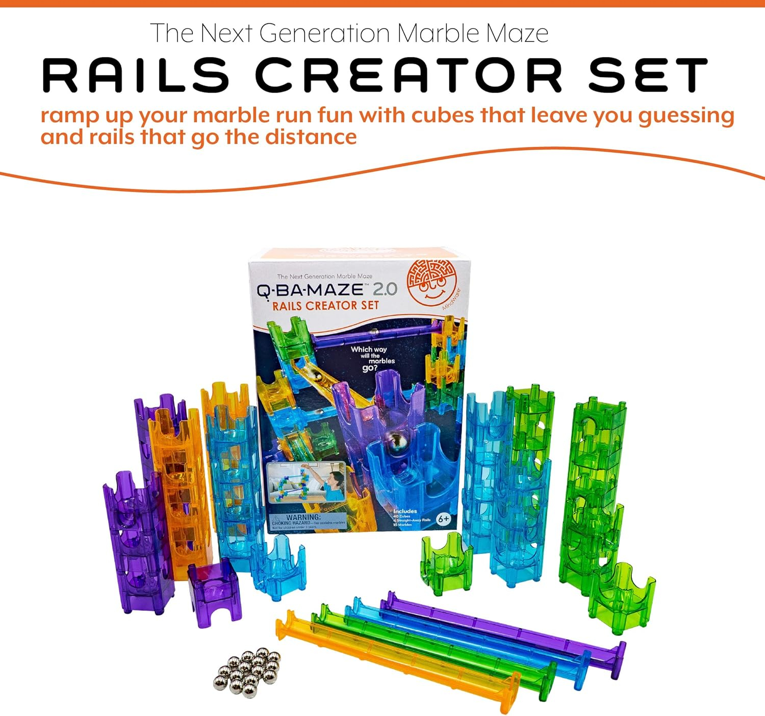 Mindware Q-BA-Maze Rails Creator Set~
