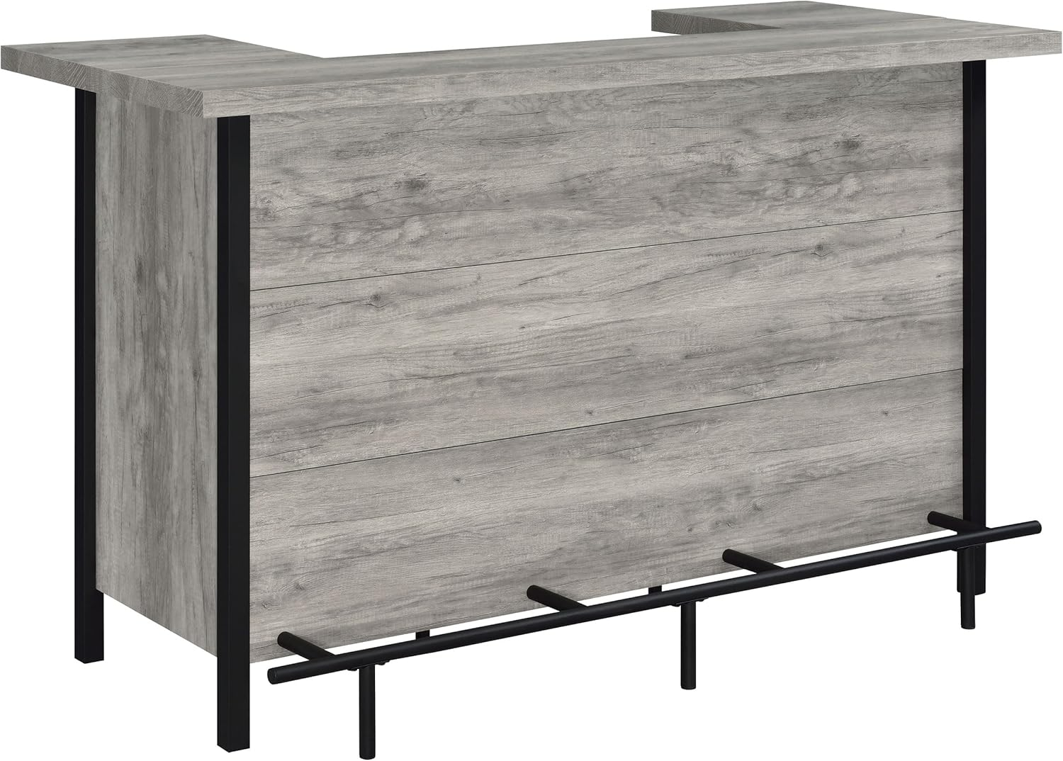 Coaster Company Bar Cabinets with Footrest, Wood Gray