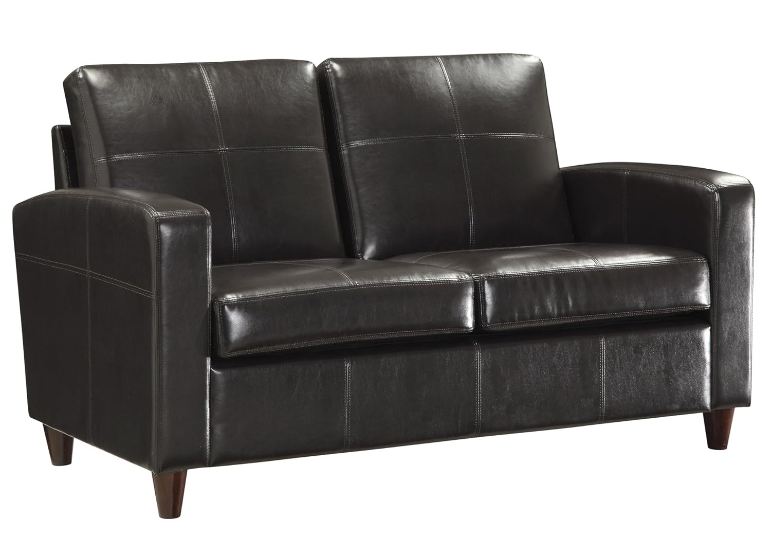 OSP Furniture Office Star SL2812-EC1 Lounge Bonded Leather Loveseat, Espresso