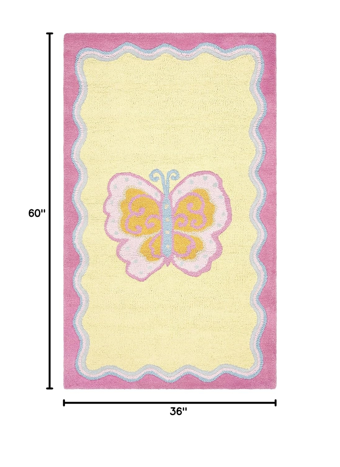 SAFAVIEH Kids Collection SFK394A Handmade Multi/Pink Rug