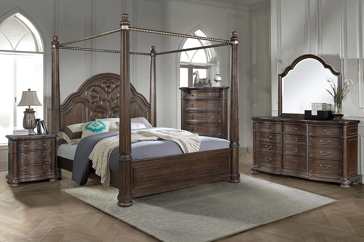 Tuscany Queen Canopy Bed