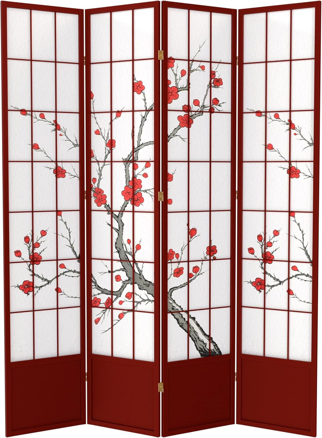 83.5" Cherry Blossom Shoji Room Divider