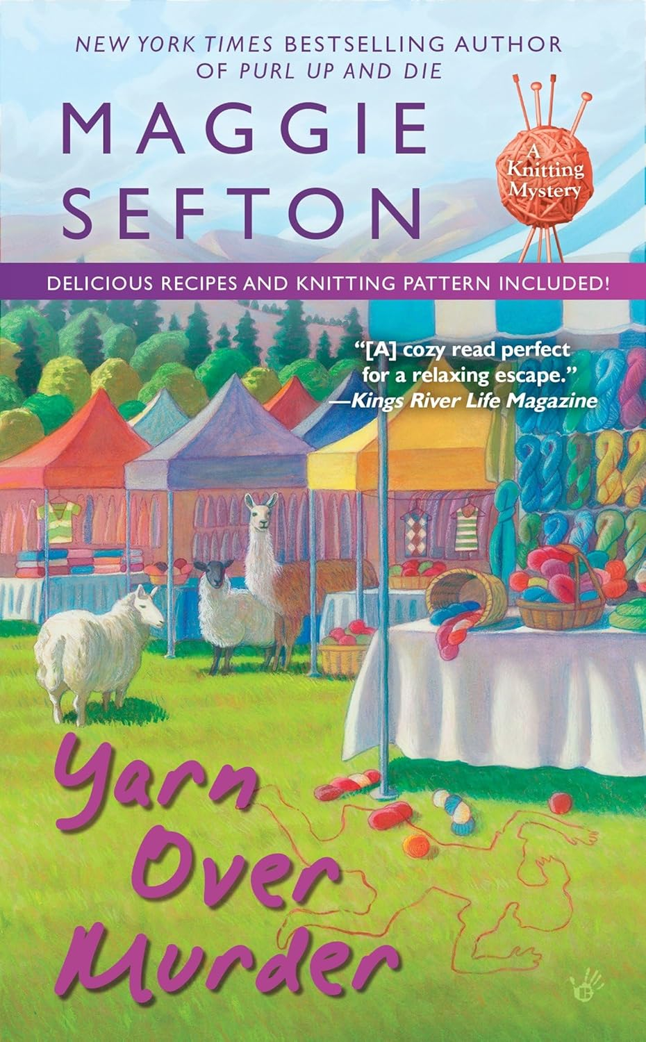 Yarn Over Murder - (Knitting Mystery) by  Maggie Sefton (Paperback)