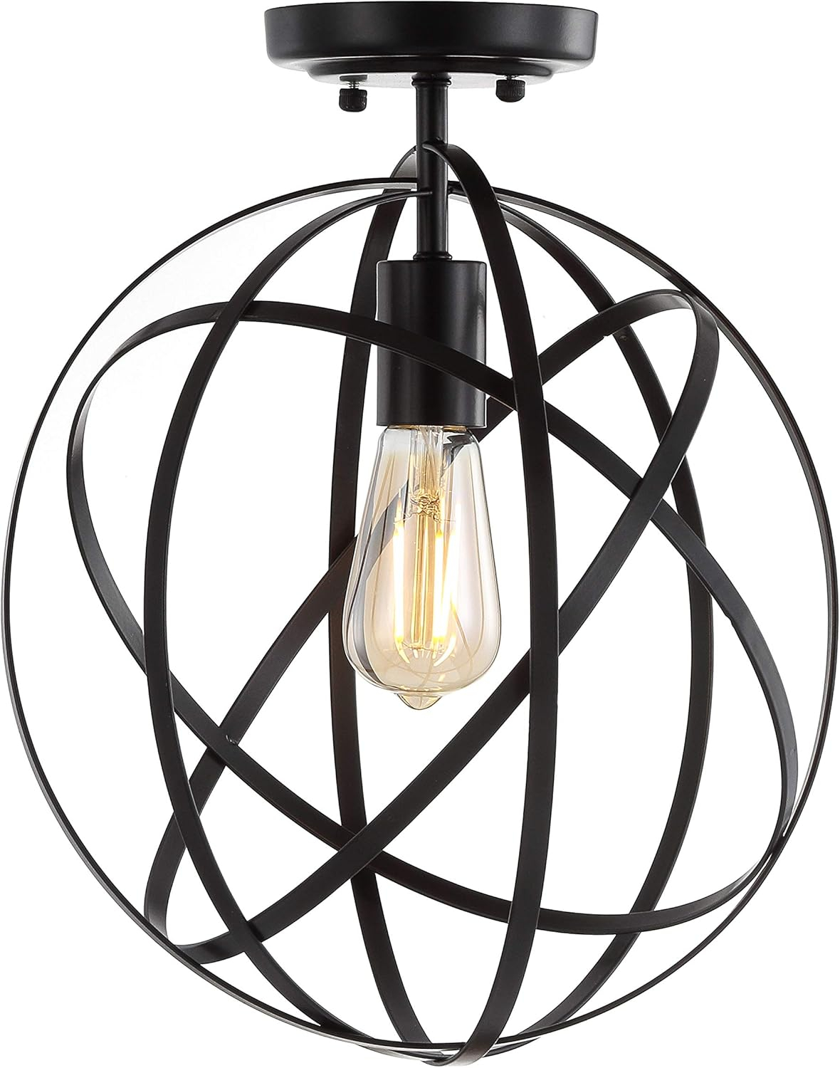 Alma 13 in. Oil Rubbed Bronze Metal LED Flush Mount