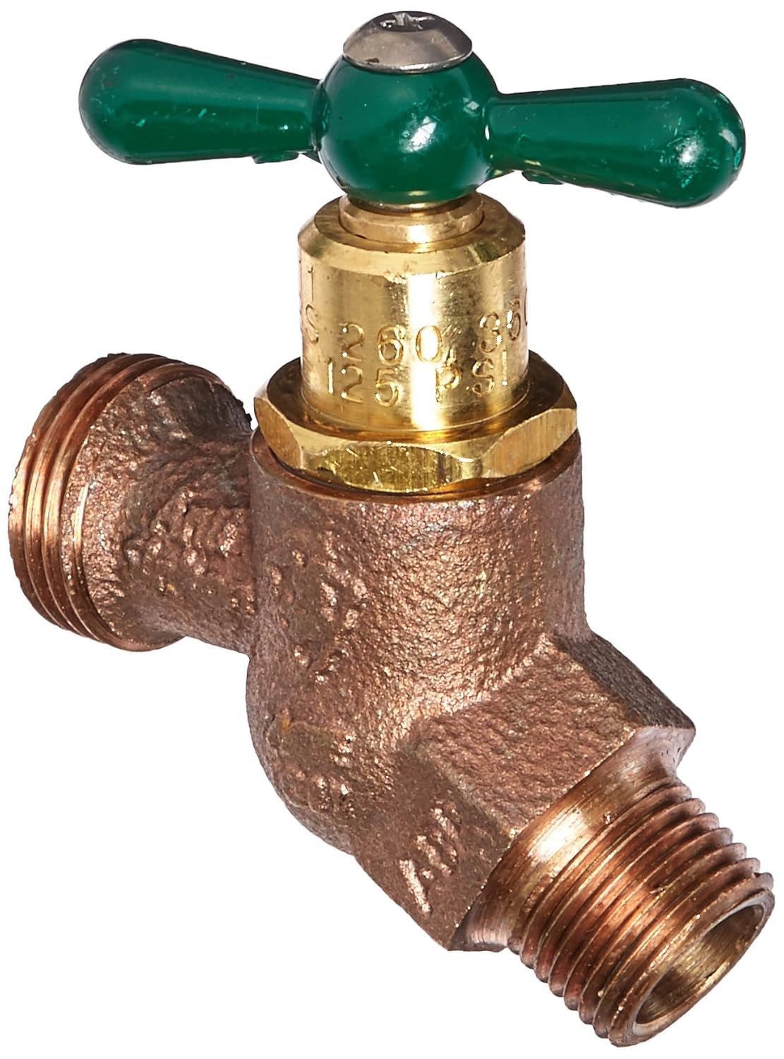 ARROWHEAD BRASS & PLUMBING 261LF 1/2" Male Iron Pipe x 3/4" Hose Connection
