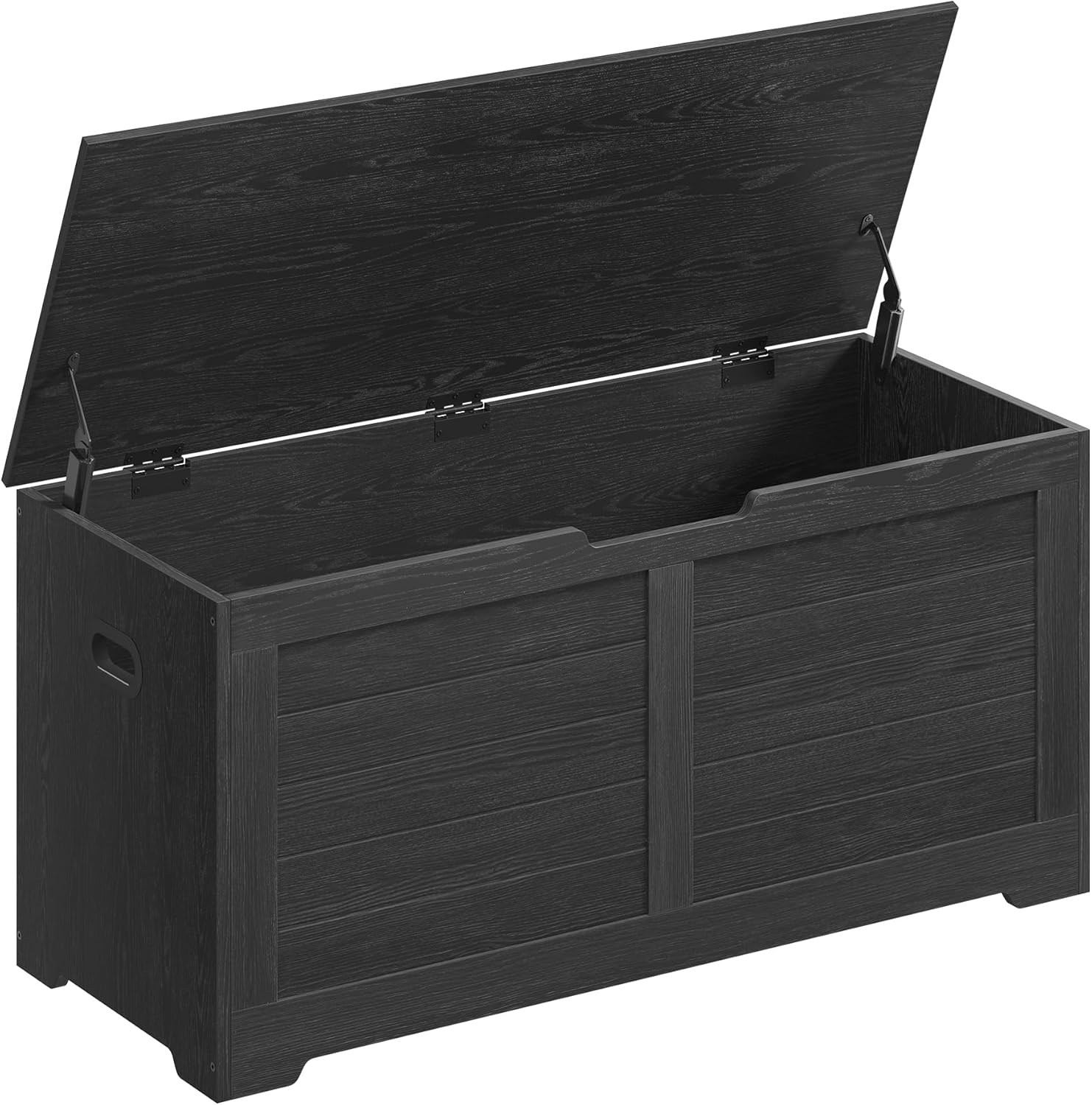Killeryuki Storage Chest, Storage Trunk with 2 Safety Hinges, Storage Bench, Shoe Bench, Farmhouse Killeryuki, 15.7 x 39.4 x 18.1 Inches, for Entryway, Bedroom, Living Room, Ebony Black ULSB061B01