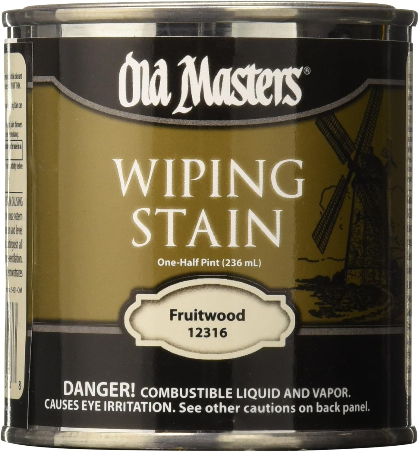 1/2 pt Old Masters 12316 Fruitwood Old Masters Oil-Based Wiping Stain