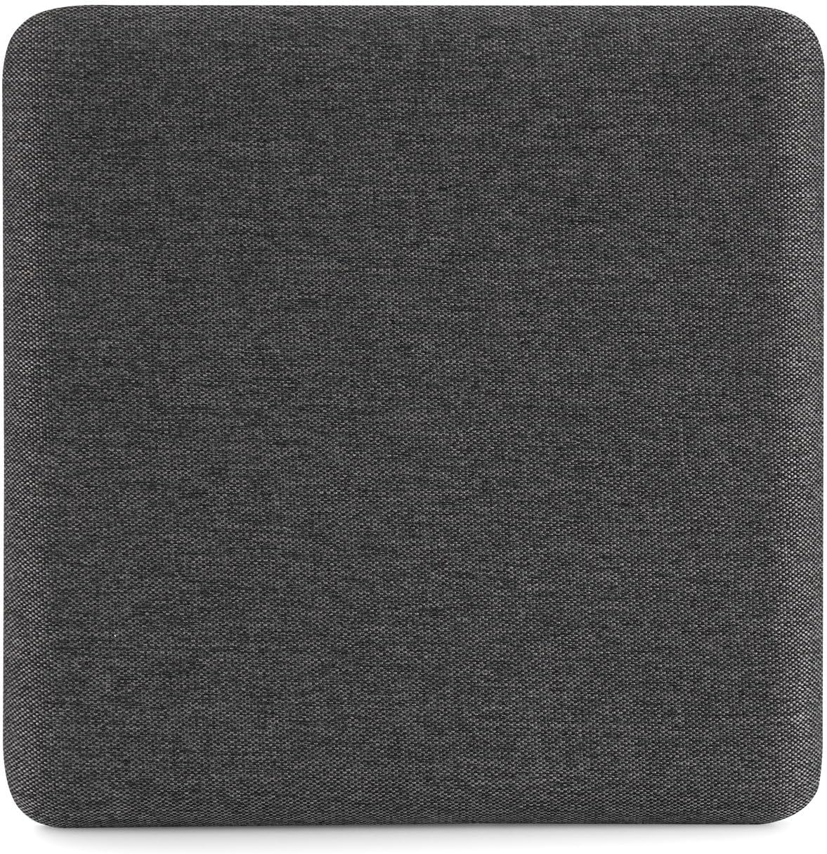 Poppin Fabric Pinboard - Small Bulletin Board, Pinboard for Walls and Refrigerators - Includes 3 Mounting Options (Adhesive Strips, Magnets, and Screws) - 12.5" Square (Dark Grey)