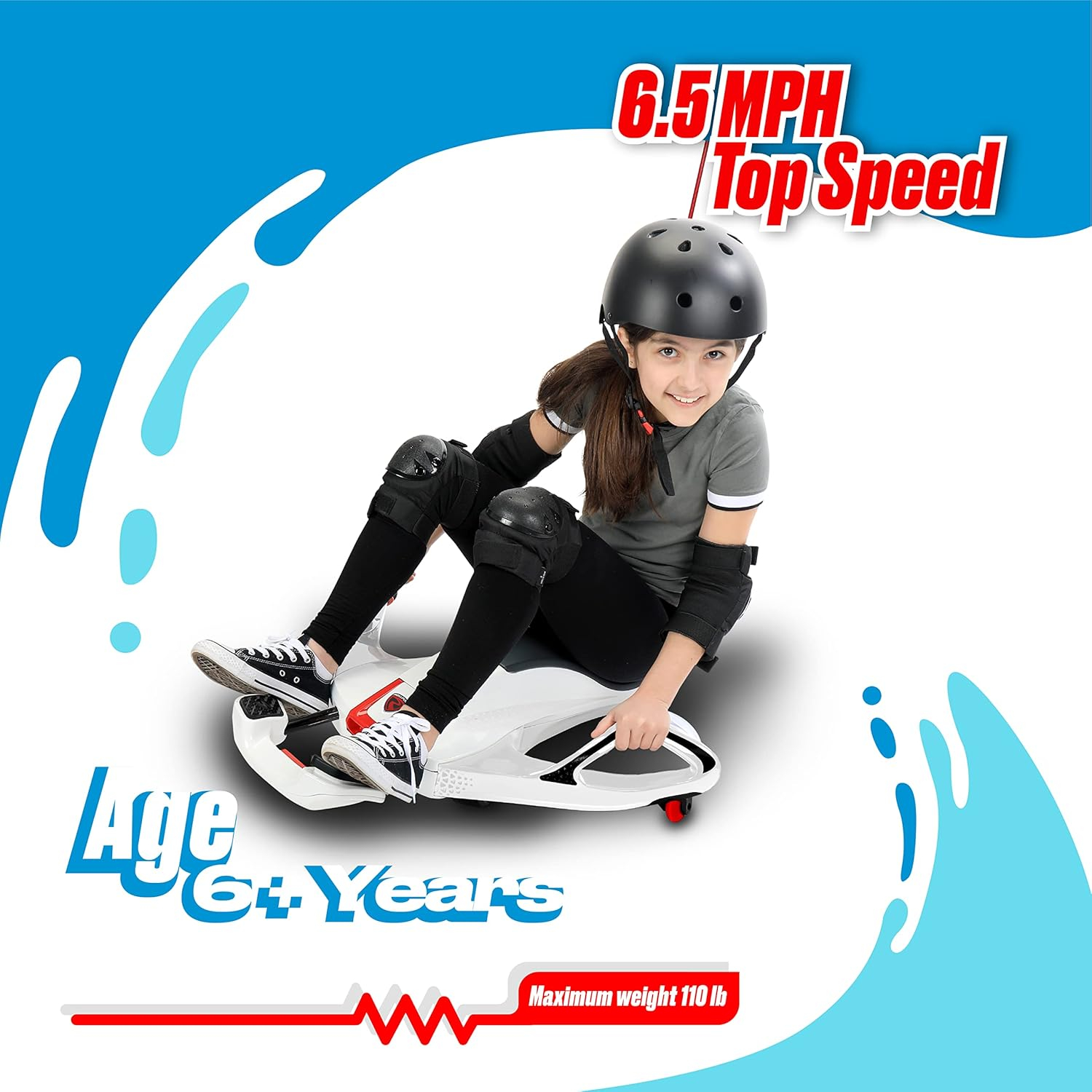 Rollplay Nighthawk Nexgen 24-Volt Battery Electric Ride-On Toy, White