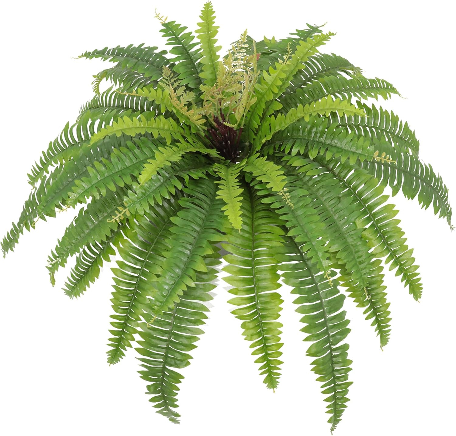 Artificial Ferns for Outdoors & Indoors, 40in Large Faux Ferns 39 Fronds Fake Boston Fern Plant for Planter Garden Porch Entrance Home Windowsill Yards Farmhouse Decoraction