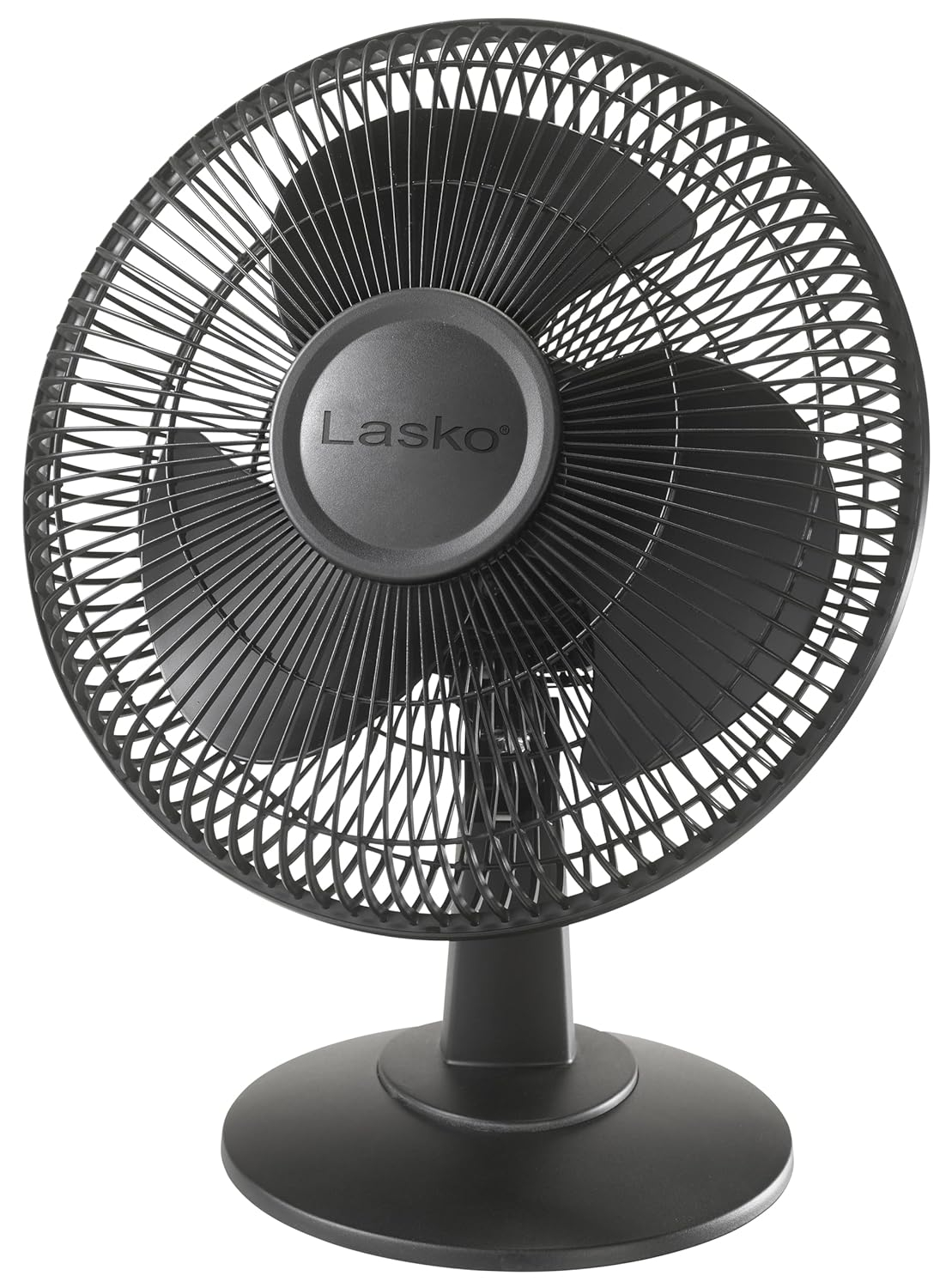 Lasko 2017 Portable 3-Speed 12-Inch Table Fan with Widespread Oscillation and Tilt-Back Fan Head, Black