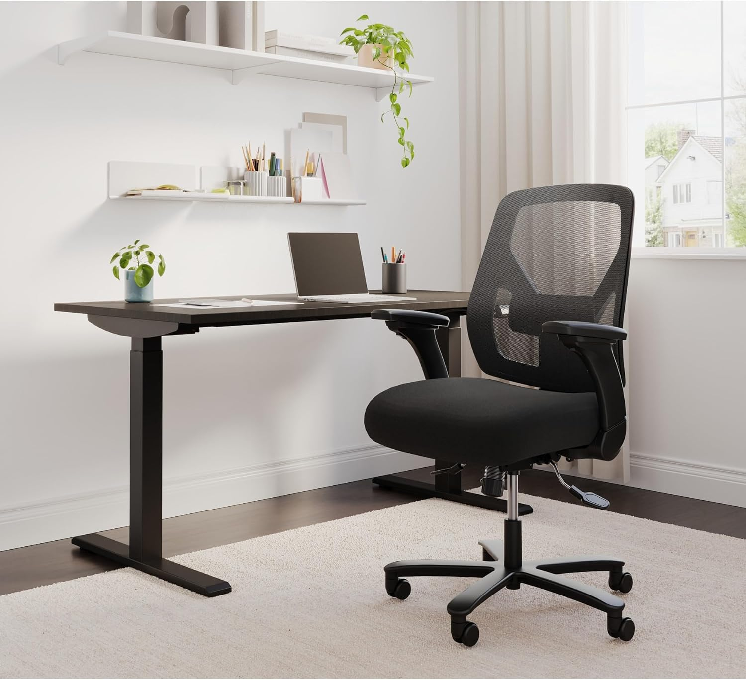 Realspace® Magellan Performance Electric 60"W Height-Adjustable Standing Desk, Espresso