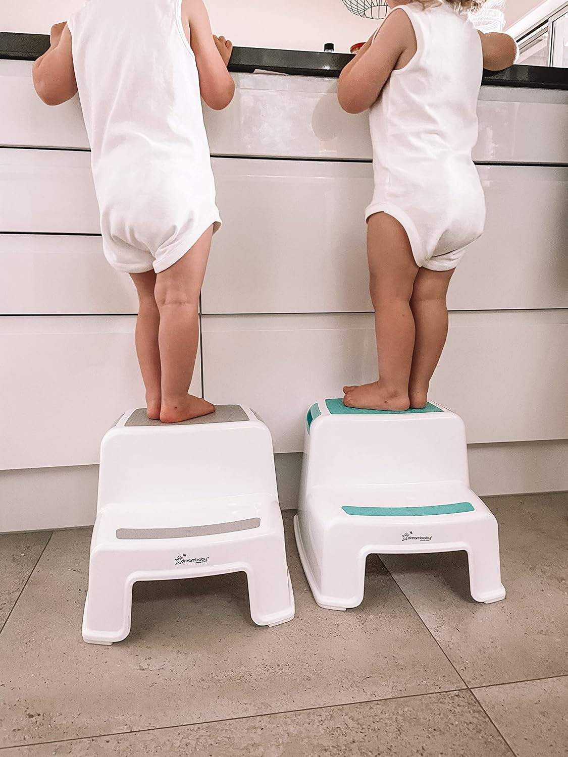 Dreambaby 2-Up Step Stool, Grey