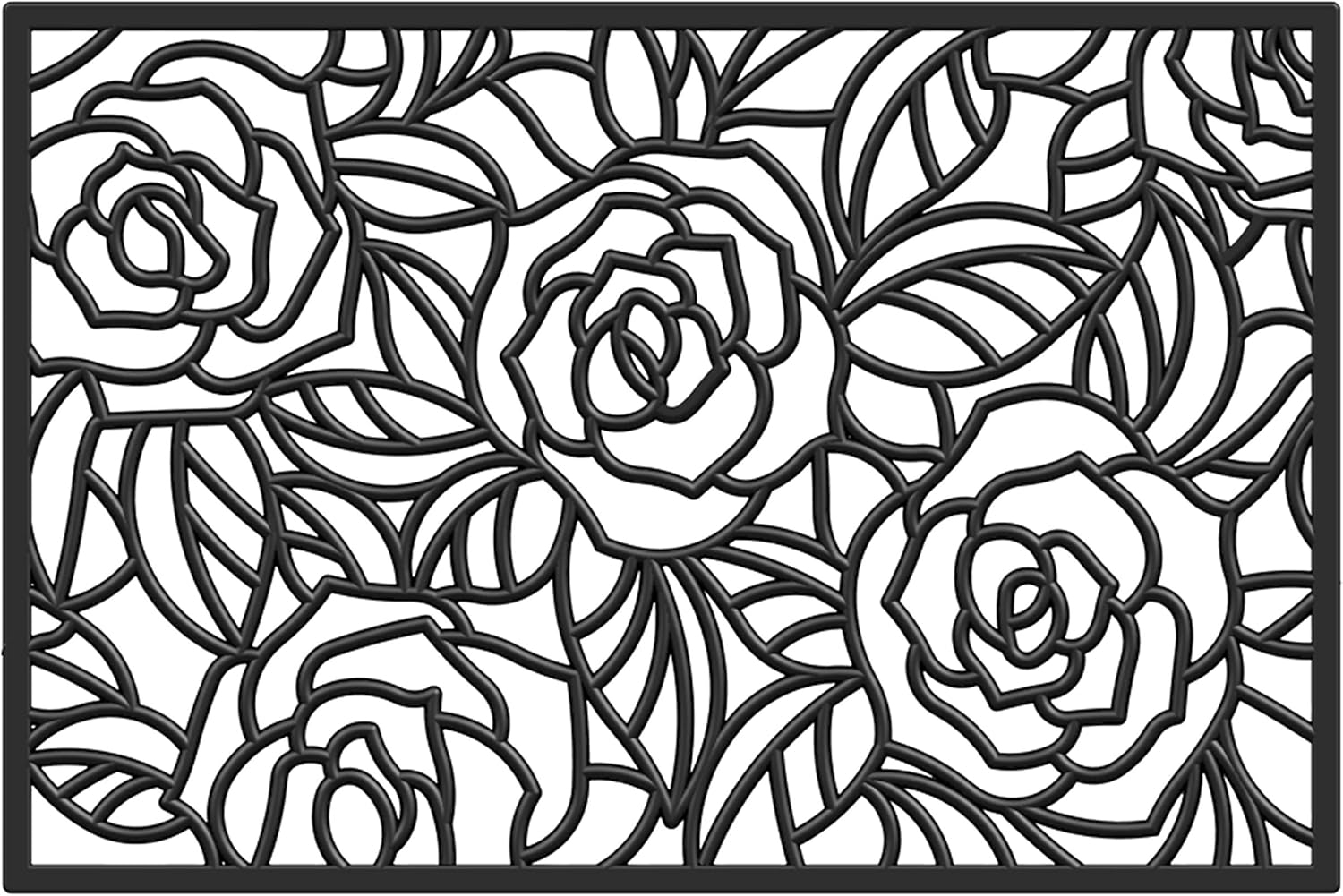 Calloway Mills Fleur De Lis Outdoor Rubber Doormat, 18" x 30"