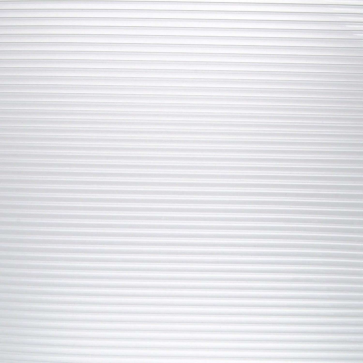 Clear Ribbed Non-Adhesive Vinyl Shelf Liner, 18" x 4'