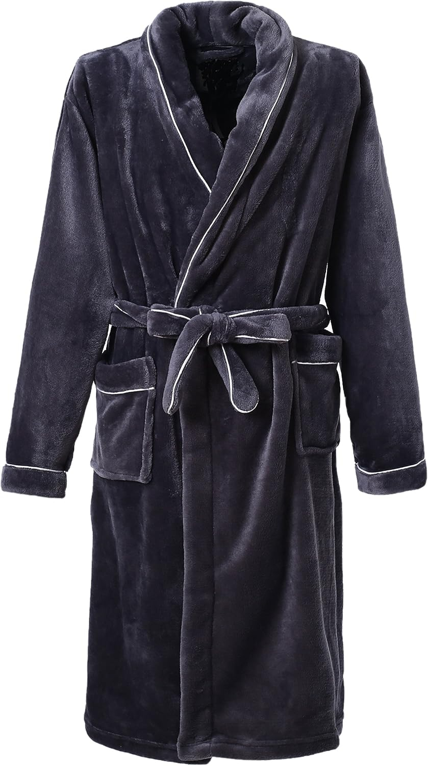 Richie House Women's Coral Fleece Medium Robe RHW2232