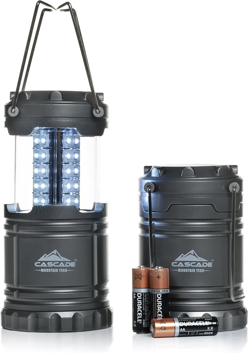 Pop up LED Lantern -2 Pack - Perfect Lighting for Camping, Bbq's and Emergency Light (.5 lbs Each)