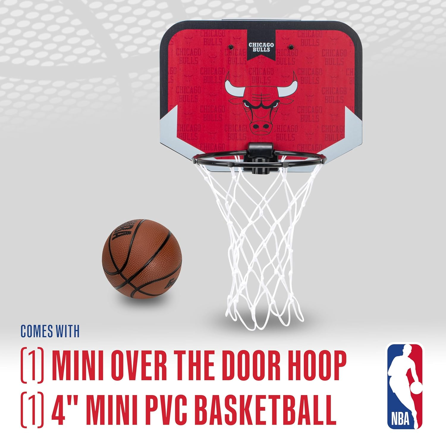 Franklin Sports NBA Team Over The Door Basketball Hoop - Kids Indoor Mini Basketball Hoop with Basketball - NBA Fan Shop Mini Hoop for Bedroom & Office