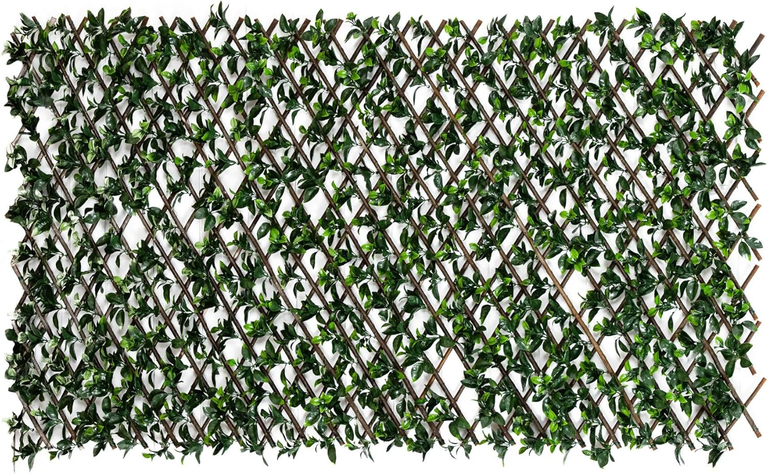 Nearly Natural 40in. x 80in. UV Resistant Artificial Gardenia Expandable Privacy Fence Screen (Indoor/Outdoor)