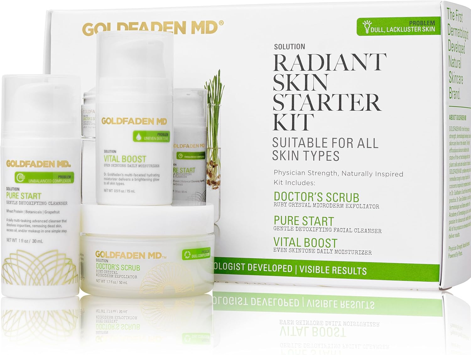 Goldfaden MD Radiant Skin Renewal Starter Kit with Ruby Crystals