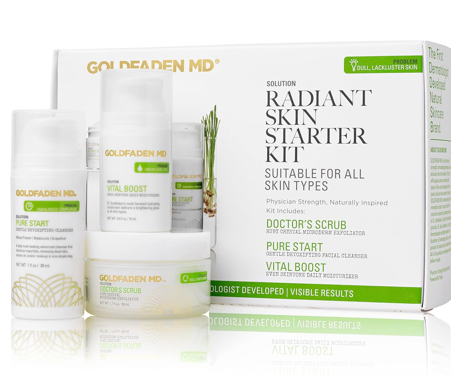 Goldfaden MD Radiant Skin Renewal Starter Kit with Ruby Crystals