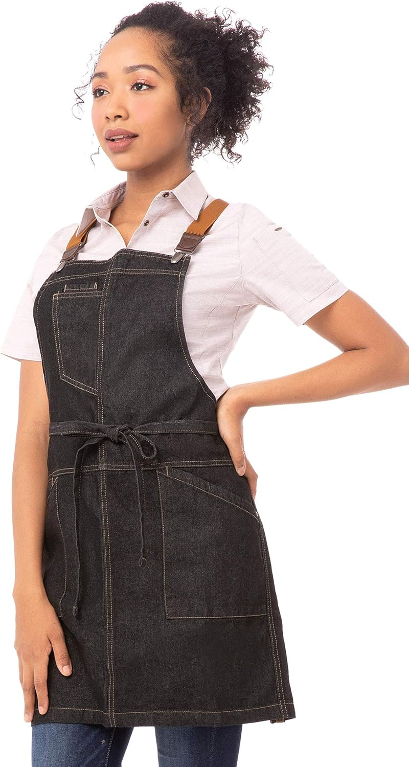 Chef Works Unisex Berkeley Short Bib Apron