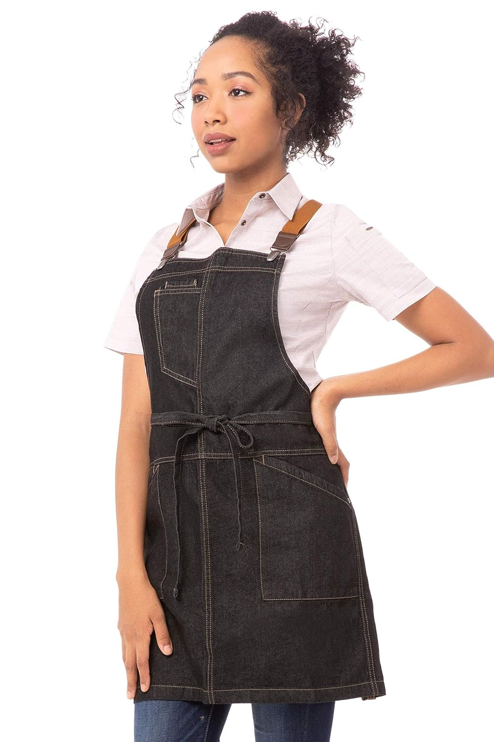 Chef Works Unisex Berkeley Short Bib Apron