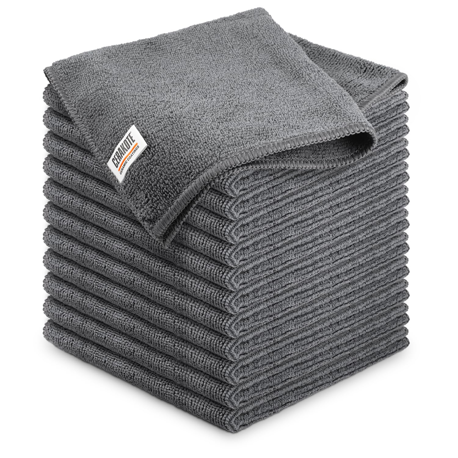CERAKOTE Microfiber Cleaning and Application Towels (12 Pack) Durable Microfiber Material - 300 GSM Lint-Free Towel - Safe for Car, Home, Cleaning