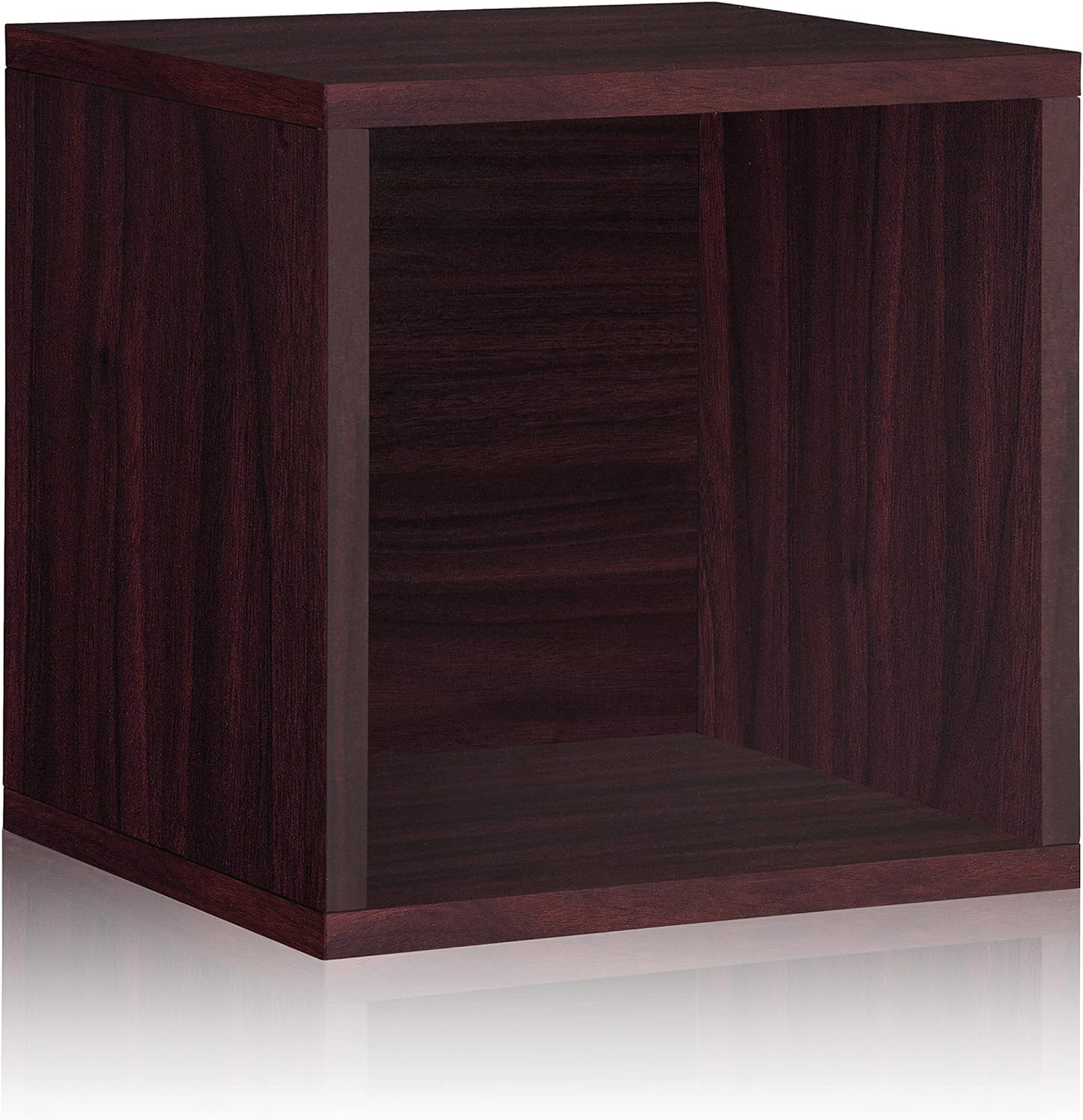 Way Basics Modular Vintage Vinyl Record Storage Blox Cube, Organizer Shelf (Fits 65-70 Album)