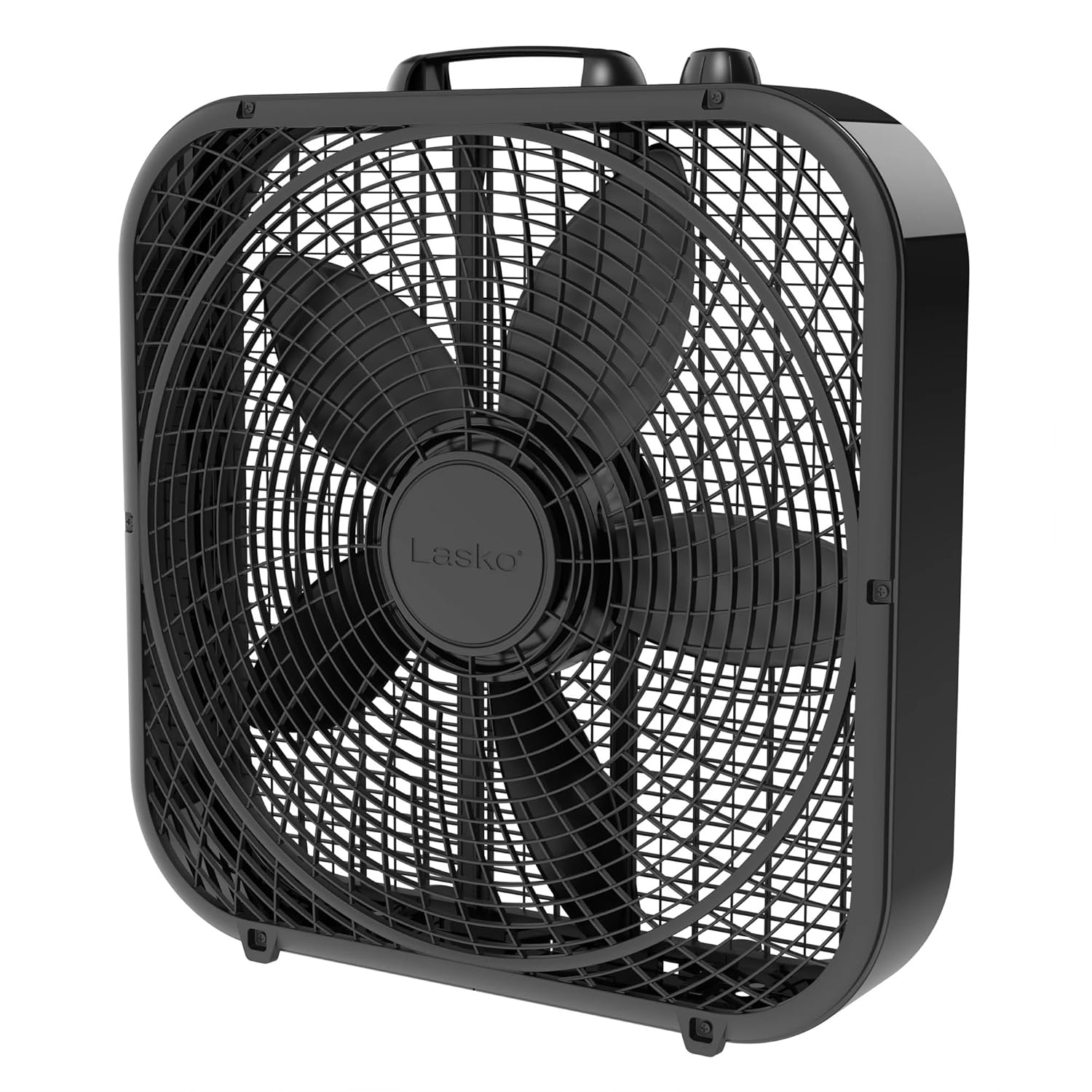 Lasko Cool Colors 20" 3-Speed Weather Resistant Box Fan, Black B20301, New