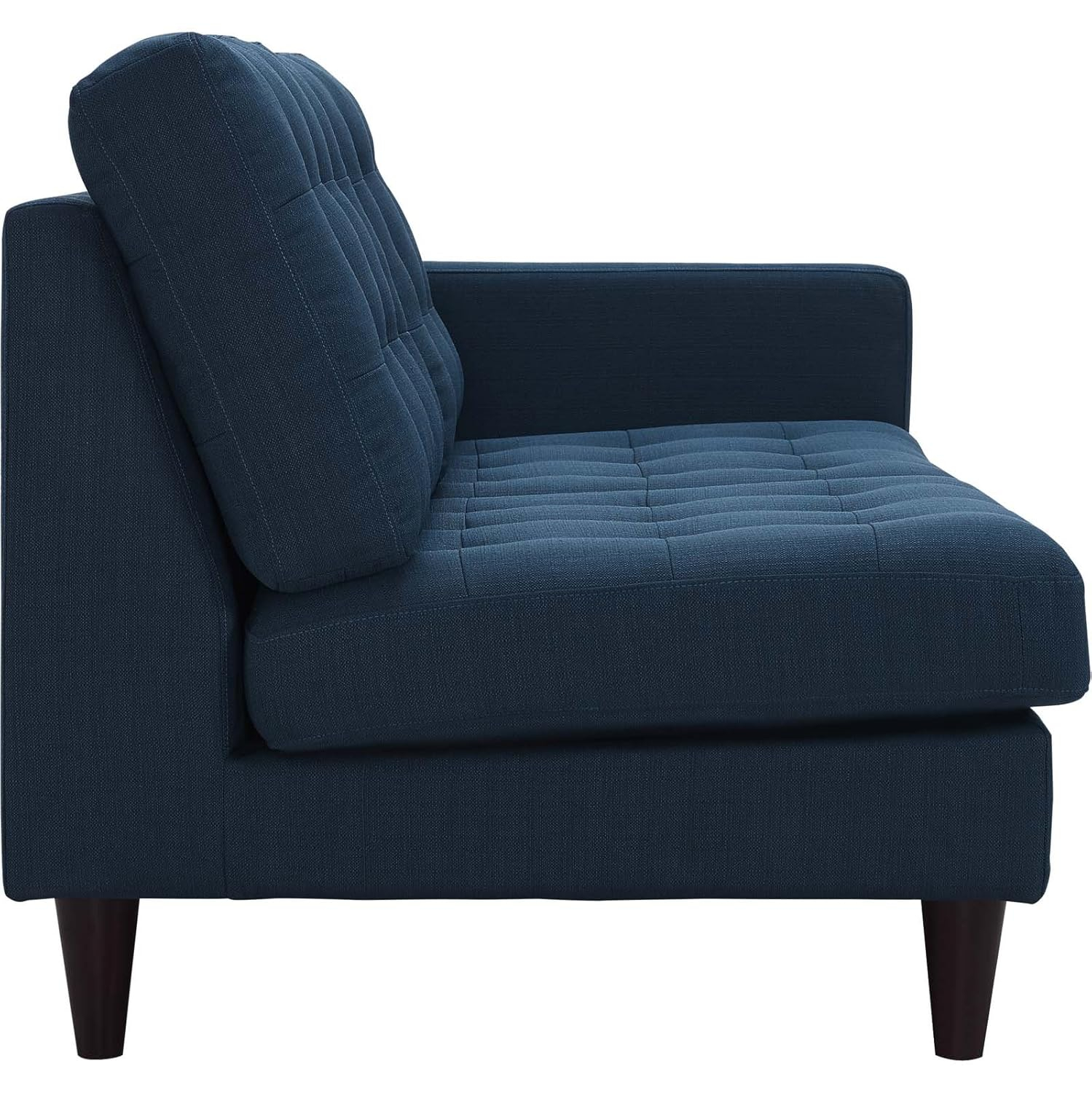 Modway Empress Right-Facing Upholstered Fabric Loveseat in Azure