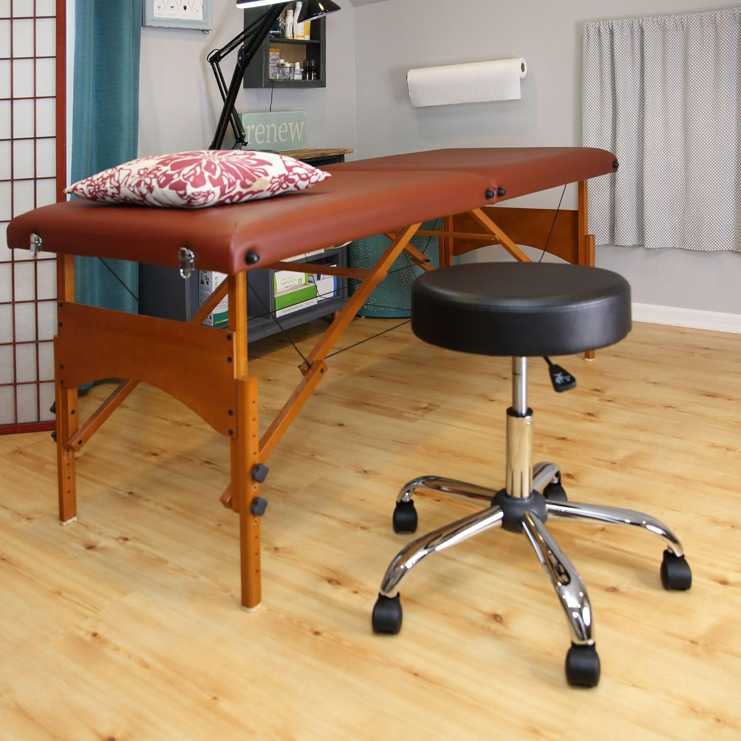 Alera® Adjustable Height Lab Stool with Wheels