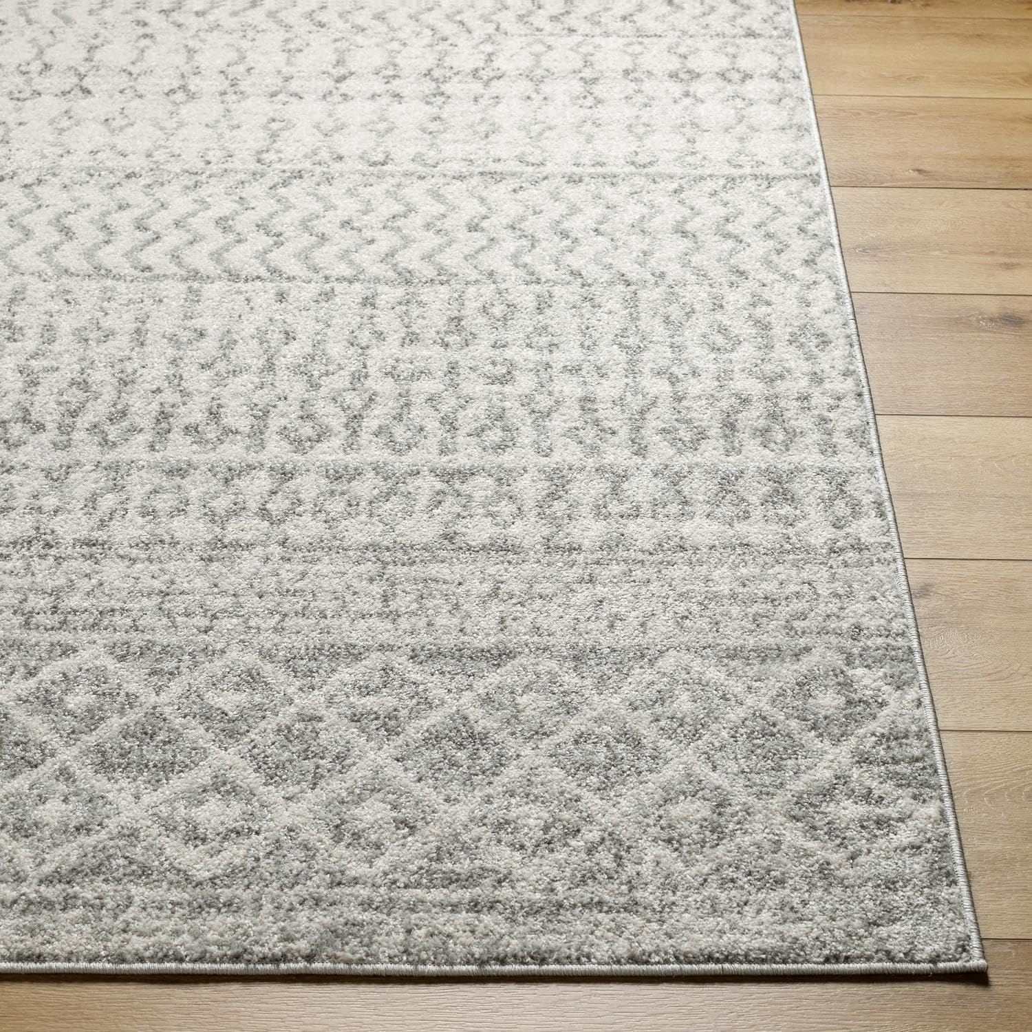 Livabliss Elaziz Boho Moroccan Area Rug,7'10" x 10'2",Gray