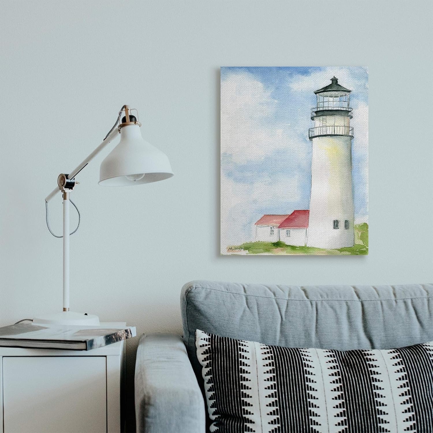 Stupell Industries Highland Lighthouse Nautical Coast Architecture Canvas Wall Art, 24 x 30, Design by Melissa Hyatt LLC