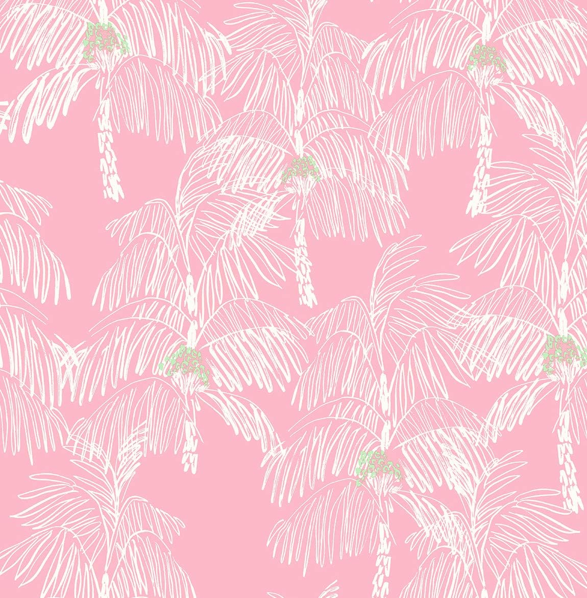 NextWall  Palm Beach Peel and Stick Wallpaper Flamingo
