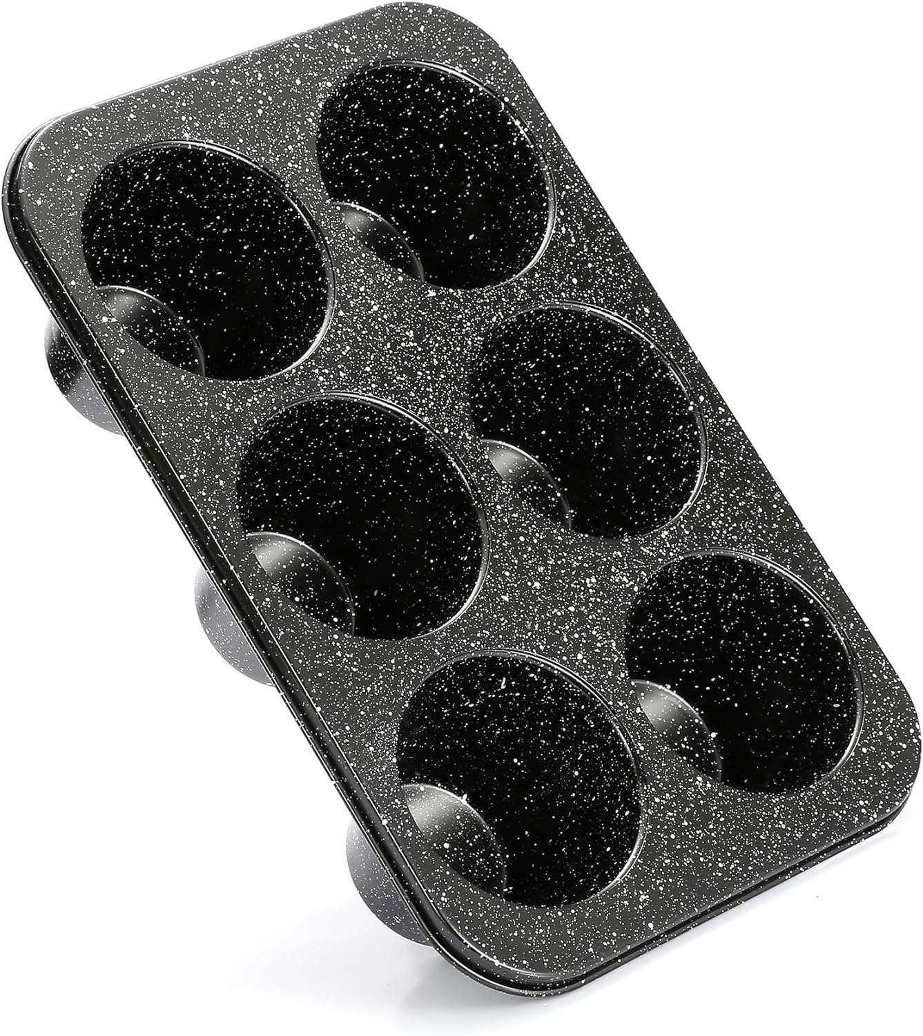 Gray Granite Non-Stick Jumbo 6-Cup Muffin Pan