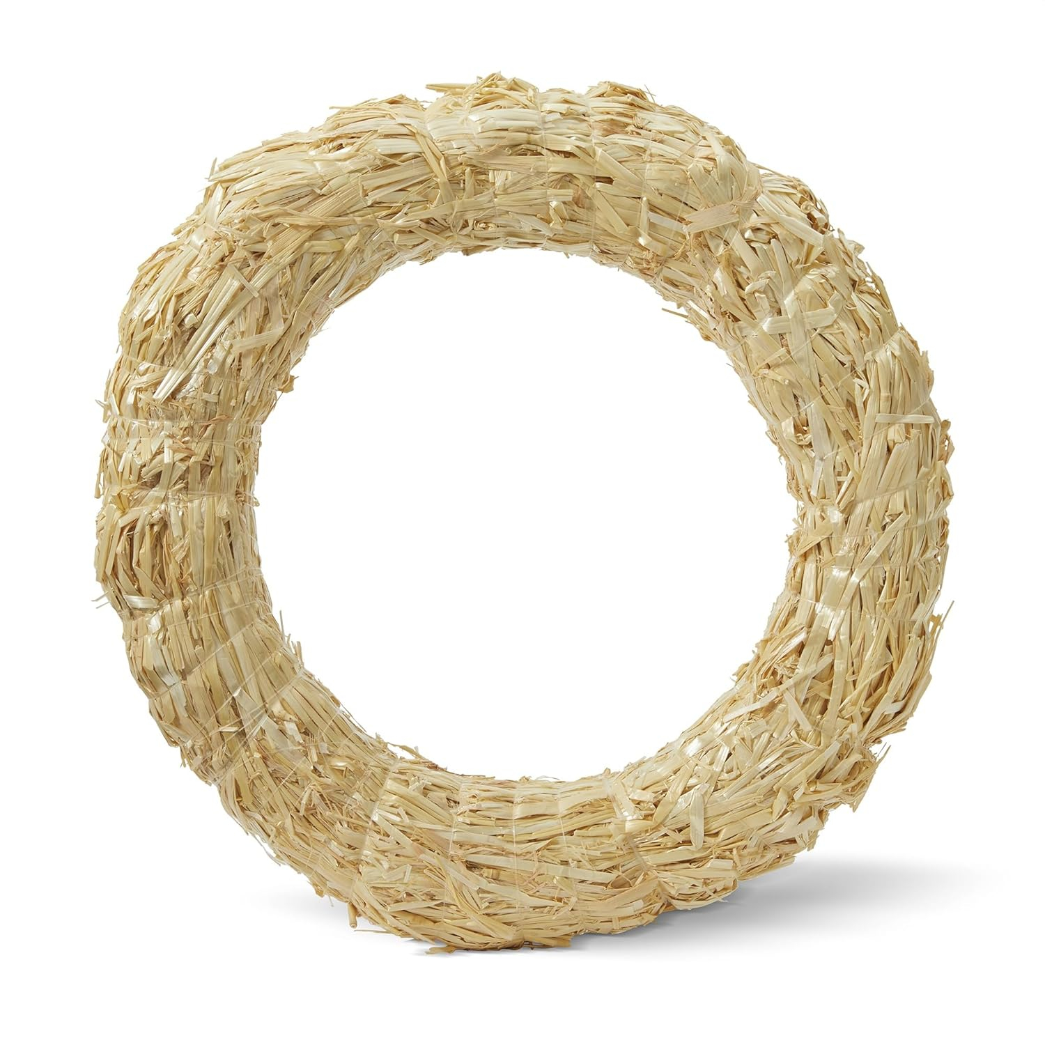 Natural Straw 18-Inch Outdoor Floral Wreath Form