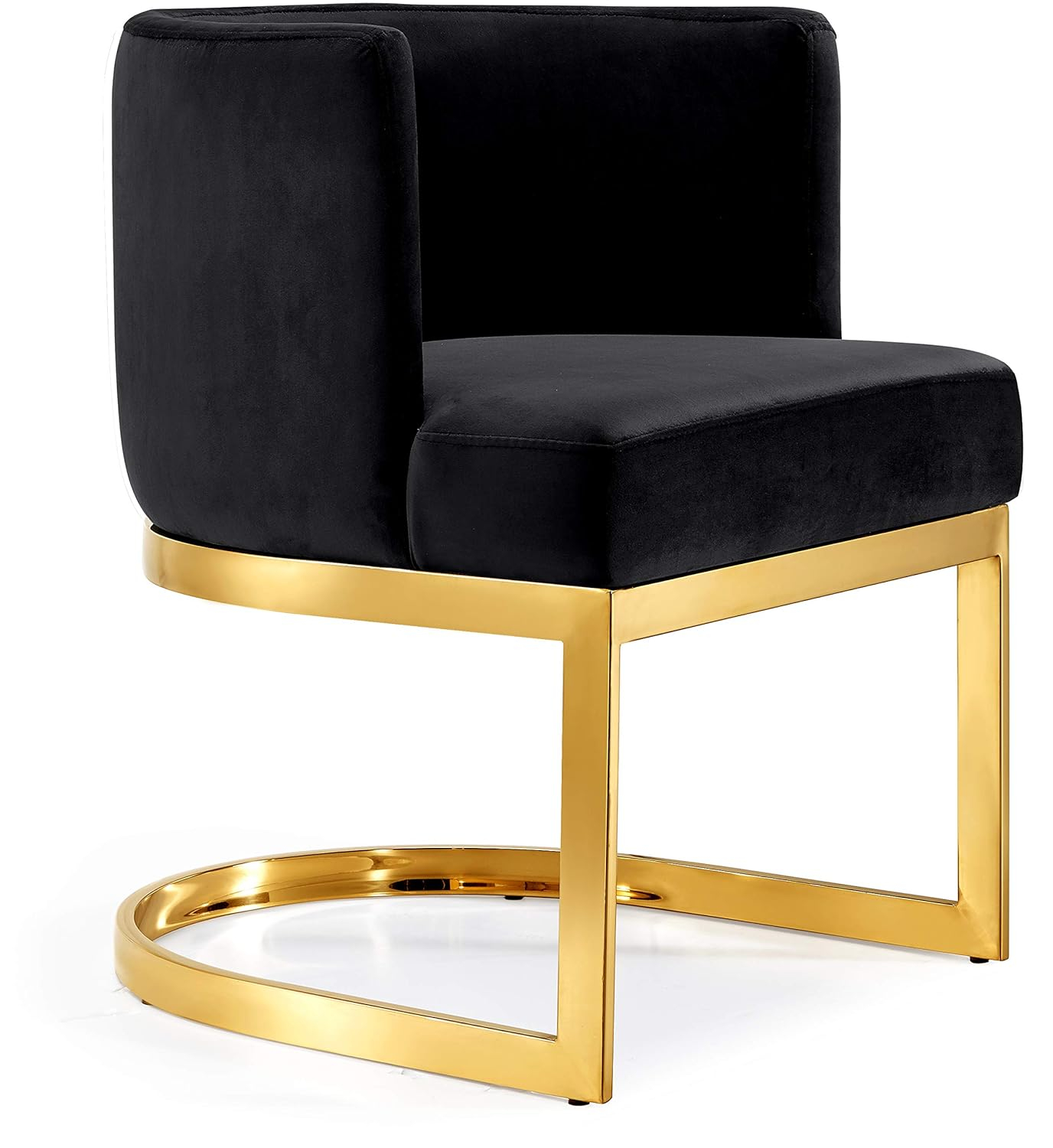Meridian Furniture Gianna Black Velvet Dining Chair