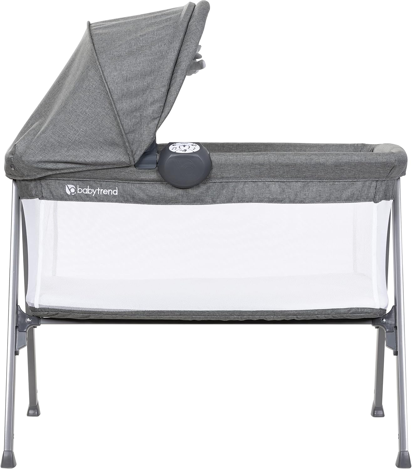 Baby Trend Lil Snooze Large Bassinet PLUS (With Canopy, Hang Toys, Vibrations, Melodies)