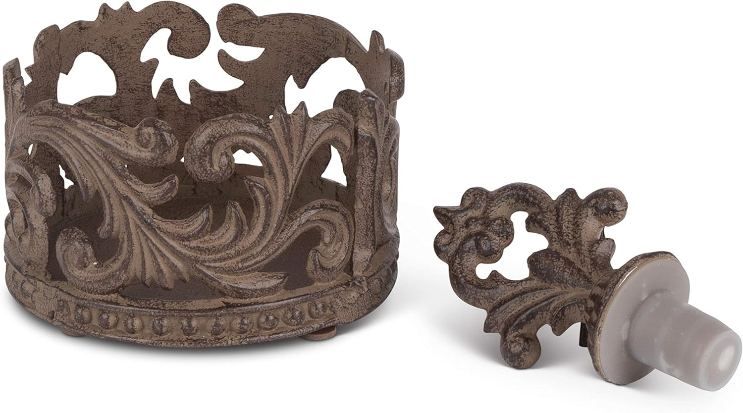 GG Collection Acanthus Wine Bottle Holder and Stopper