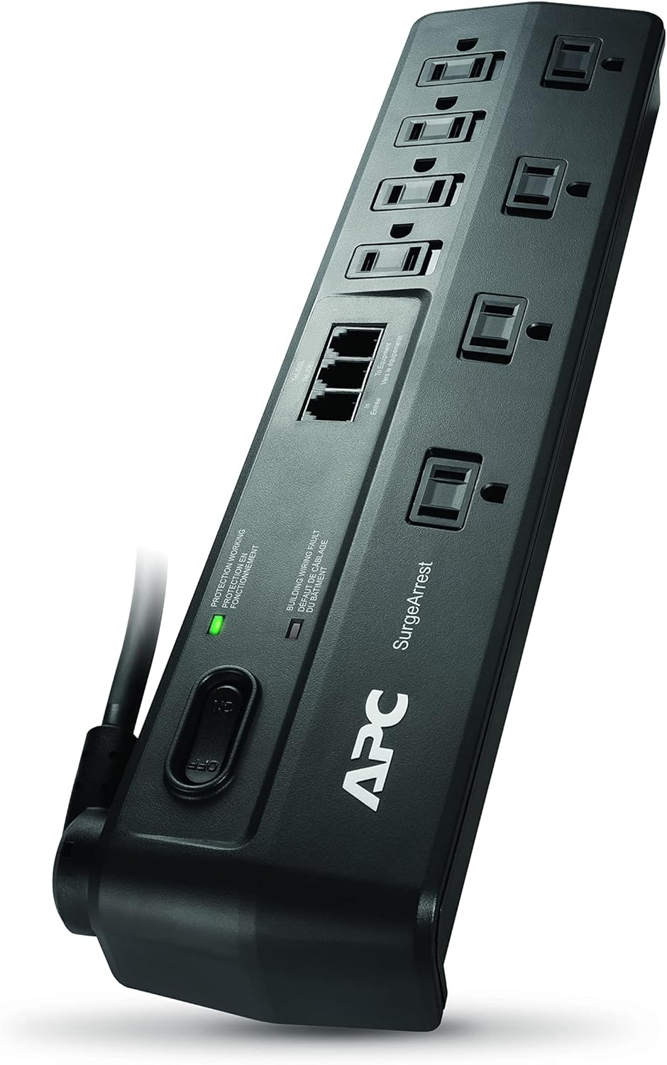 Apc Av P8vt3 8-outlet Surgearrest[r] With Telephone Splitter & Coaxial Protection